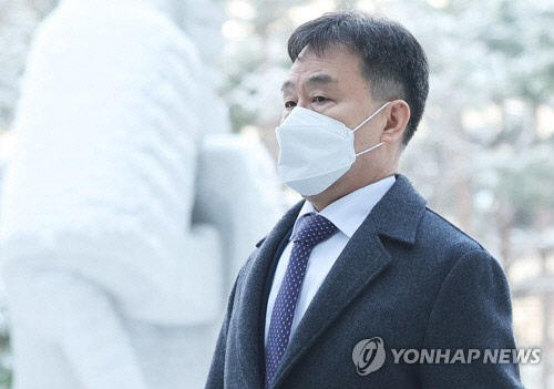 공판 출석하는 김만배. [연합뉴스]